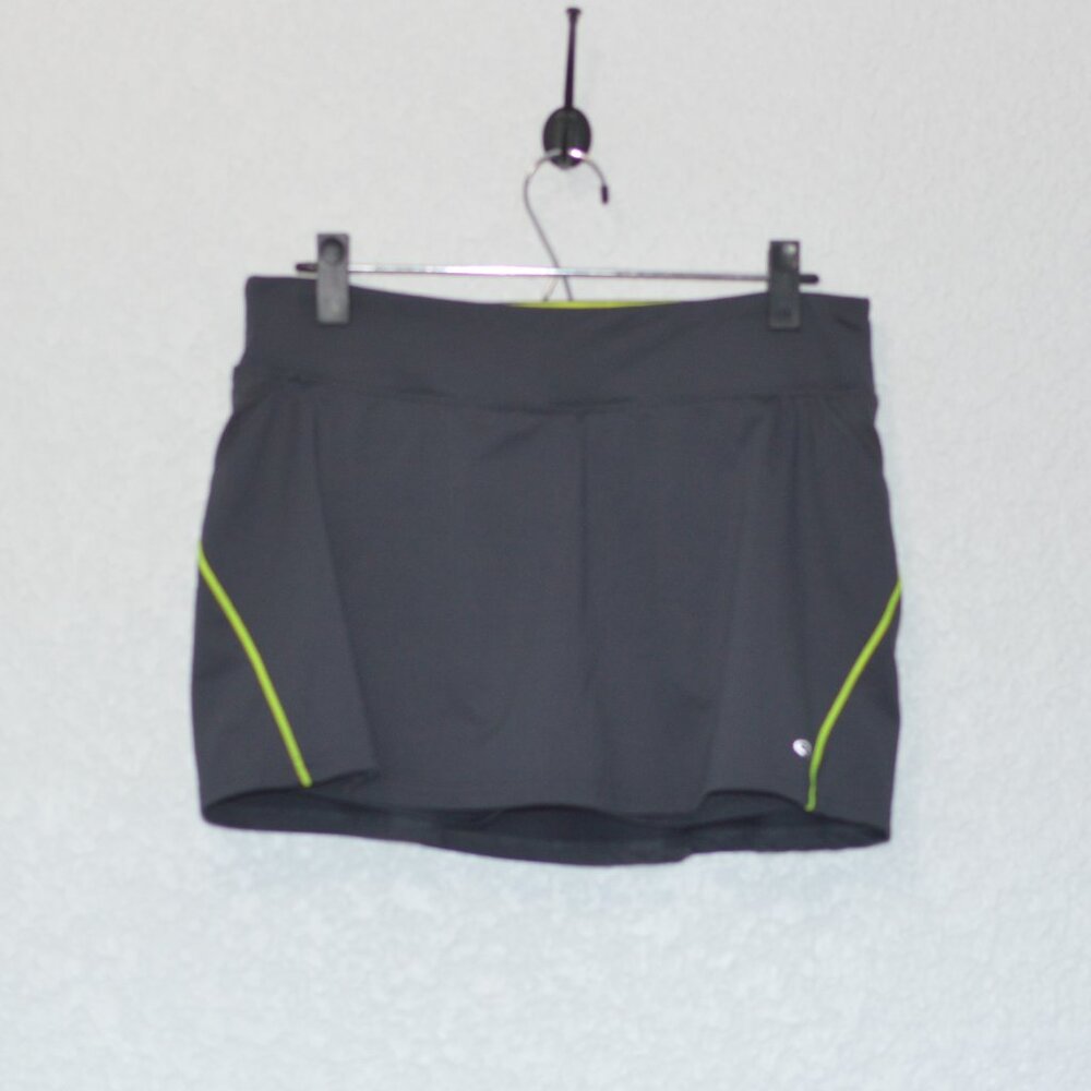 Womens Champion Grey and Neon Yellow Skort